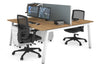 Quadro 2 Person Office Workstation [1600L x 800W with Cable Scallop] - Thumbnail 31 