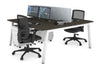 Quadro 2 Person Office Workstation [1600L x 800W with Cable Scallop] - Thumbnail 34 