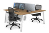 Quadro 2 Person Office Workstation [1600L x 800W with Cable Scallop] - Thumbnail 24 