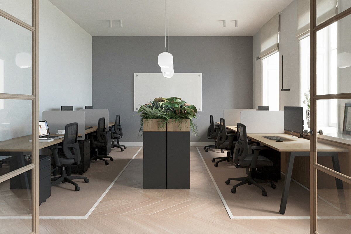 Quadro 3 Person Run Office Workstations [1800L x 700W] Jasonl 