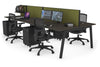 Quadro 4 Person Office Workstation [1400L x 700W] - Thumbnail 78 