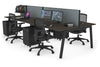 Quadro 4 Person Office Workstation [1400L x 700W] - Thumbnail 80 