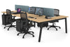 Quadro 4 Person Office Workstation [1400L x 700W] - Thumbnail 55 