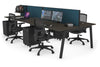 Quadro 4 Person Office Workstation [1400L x 700W] - Thumbnail 79 