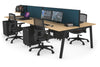 Quadro 4 Person Office Workstation [1400L x 700W] - Thumbnail 59 