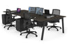 Quadro 4 Person Office Workstation [1400L x 700W] - Thumbnail 72 
