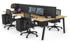 Quadro 4 Person Office Workstation [1400L x 700W] - Thumbnail 84 