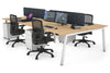 Quadro 4 Person Office Workstation [1400L x 700W] - Thumbnail 14 