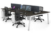 Quadro 4 Person Office Workstation [1400L x 700W] - Thumbnail 34 