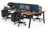 Quadro 4 Person Office Workstation [1400L x 700W] - Thumbnail 69 
