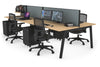 Quadro 4 Person Office Workstation [1400L x 700W] - Thumbnail 60 