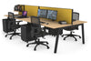 Quadro 4 Person Office Workstation [1600L x 700W] - Thumbnail 58 