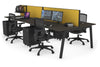 Quadro 4 Person Office Workstation [1600L x 700W] - Thumbnail 77 