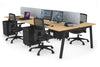 Quadro 4 Person Office Workstation [1600L x 700W] - Thumbnail 54 