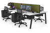 Quadro 4 Person Office Workstation [1600L x 700W] - Thumbnail 49 