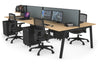 Quadro 4 Person Office Workstation [1600L x 700W] - Thumbnail 83 