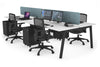 Quadro 4 Person Office Workstation [1600L x 700W] - Thumbnail 46 