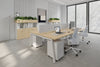 Quadro 4 Person Office Workstation [1600L x 800W with Cable Scallop] - Thumbnail 2 