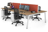 Quadro 4 Person Office Workstation [1600L x 800W with Cable Scallop] - Thumbnail 28 