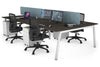 Quadro 4 Person Office Workstation [1600L x 800W with Cable Scallop] - Thumbnail 37 