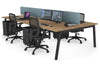 Quadro 4 Person Office Workstation [1600L x 800W with Cable Scallop] - Thumbnail 84 