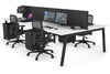 Quadro 4 Person Office Workstation [1600L x 800W with Cable Scallop] - Thumbnail 54 