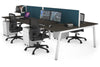 Quadro 4 Person Office Workstation [1600L x 800W with Cable Scallop] - Thumbnail 41 