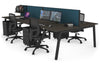 Quadro 4 Person Office Workstation [1800L x 800W with Cable Scallop] - Thumbnail 79 