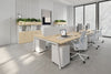 Quadro 6 Person Office Workstation [1400L x 800W with Cable Scallop] - Thumbnail 2 