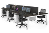 Quadro 6 Person Office Workstation [1800L x 800W with Cable Scallop] - Thumbnail 43 