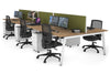 Quadro 6 Person Office Workstation [1800L x 800W with Cable Scallop] - Thumbnail 30 