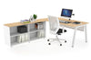 Quadro A Executive Setting - White Frame [1600L x 800W with Cable Scallop] - Thumbnail 19 