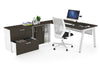 Quadro A Executive Setting - White Frame [1600L x 800W with Cable Scallop] - Thumbnail 46 
