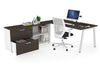 Quadro A Executive Setting - White Frame [1600L x 800W with Cable Scallop] - Thumbnail 40 