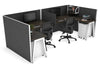 Quadro A Legs 2 Person Corner Workstation - U Configuration - White Frame [1600L x 1800W with Cable Scallop] - Thumbnail 43 