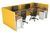 Quadro A Legs 2 Person Corner Workstation - U Configuration - White Frame [1600L x 1800W with Cable Scallop] - Thumbnail 34 