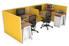 Quadro A Legs 2 Person Corner Workstation - U Configuration - White Frame [1600L x 1800W with Cable Scallop] - Thumbnail 35 