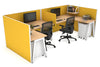 Quadro A Legs 2 Person Corner Workstation - U Configuration - White Frame [1600L x 1800W with Cable Scallop] - Thumbnail 21 