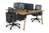 Quadro A Legs 2 Person Office Workstation - Wood Legs Cross Beam [1400L x 700W] - Thumbnail 65 