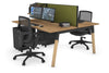 Quadro A Legs 2 Person Office Workstation - Wood Legs Cross Beam [1400L x 700W] - Thumbnail 69 