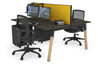 Quadro A Legs 2 Person Office Workstation - Wood Legs Cross Beam [1400L x 700W] - Thumbnail 68 