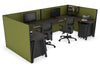 Quadro A Legs 2 Person Corner Workstation - U Configuration - Black Frame [1600L x 1800W with Cable Scallop] - Thumbnail 50 