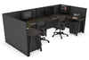 Quadro A Legs 2 Person Corner Workstation - U Configuration - Black Frame [1800L x 1800W with Cable Scallop] - Thumbnail 56 