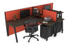 Quadro A Legs 2 Person Corner Workstation - T Configuration [1600L x 1800W with Cable Scallop] - Thumbnail 53 