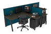 Quadro A Legs 2 Person Corner Workstation - T Configuration [1600L x 1800W with Cable Scallop] - Thumbnail 56 