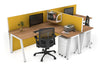 Quadro A Legs 2 Person Corner Workstation - T Configuration [1600L x 1800W with Cable Scallop] - Thumbnail 19 