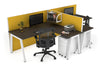 Quadro A Legs 2 Person Corner Workstation - T Configuration [1600L x 1800W with Cable Scallop] - Thumbnail 26 