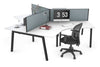 Quadro A Legs 3 Person 120 Degree Office Workstation - Thumbnail 15 