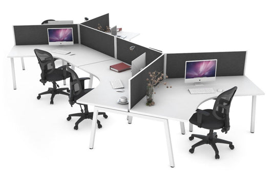 Quadro A Leg 3 Person 120 Degree Office Workstations Jasonl 