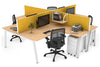 Quadro A Legs 4 Person Corner Workstation [1600L x 1800W with Cable Scallop] - Thumbnail 38 